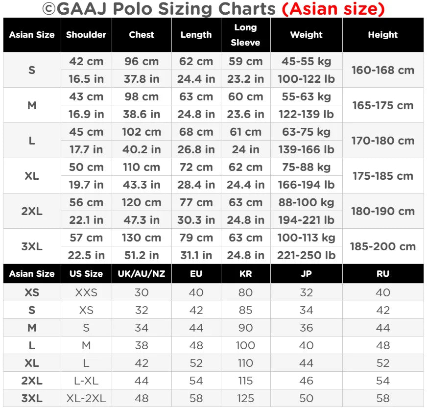 250gsm 8.8oz GAAJ Brand Mens Polo Long Sleeve Shirt 100% Cotton Heavy Weight Casual Business Clothing Solid Polos Shirts Top Man