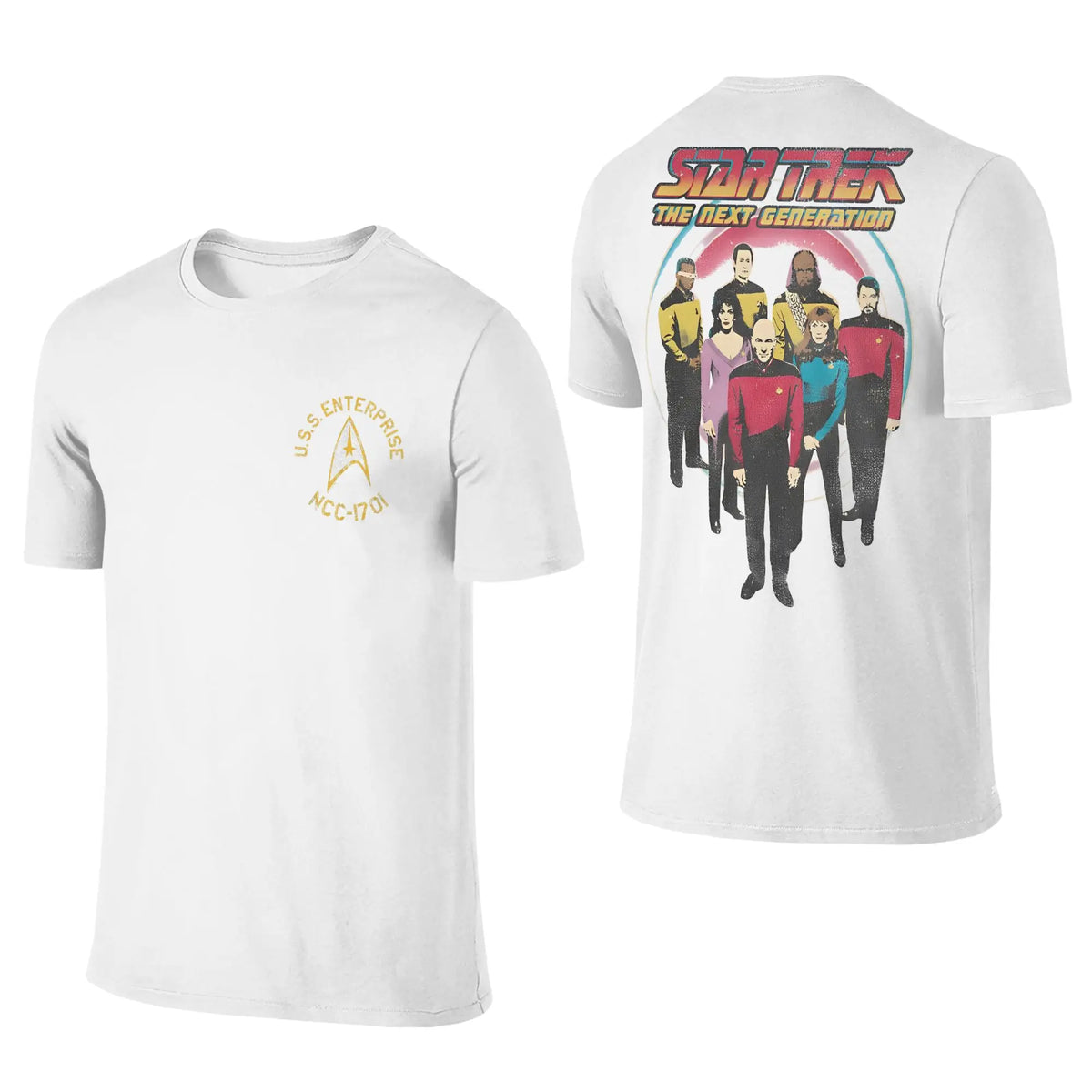 Stars Treks Movie T Shirts Men Women 100% Cotton Funny T-Shirt Round Collar U.S.S Enterprise Schematics Tee Clothes 2-sided Gift
