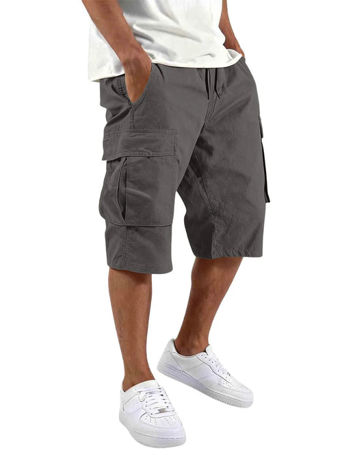 2026 Men's sports and casual multi-pocket cargo pants youth five-inch pants shorts summer versatile trendy cargo shorts