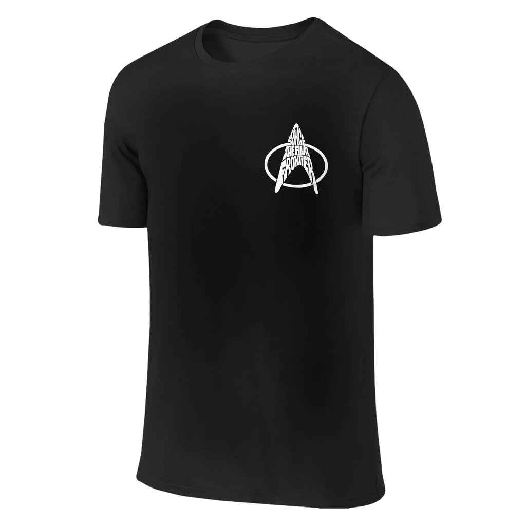 Stars Treks Movie T Shirts Men Women 100% Cotton Funny T-Shirt Round Collar U.S.S Enterprise Schematics Tee Clothes 2-sided Gift