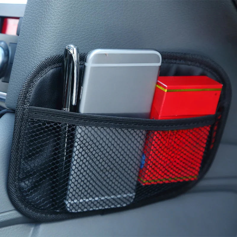 Car Seat Organizer Auto Seat Side Storage Hanging Bag Multi-Pocket Drink Holder Mesh Pocket Car Styling Organizer Phone Holder