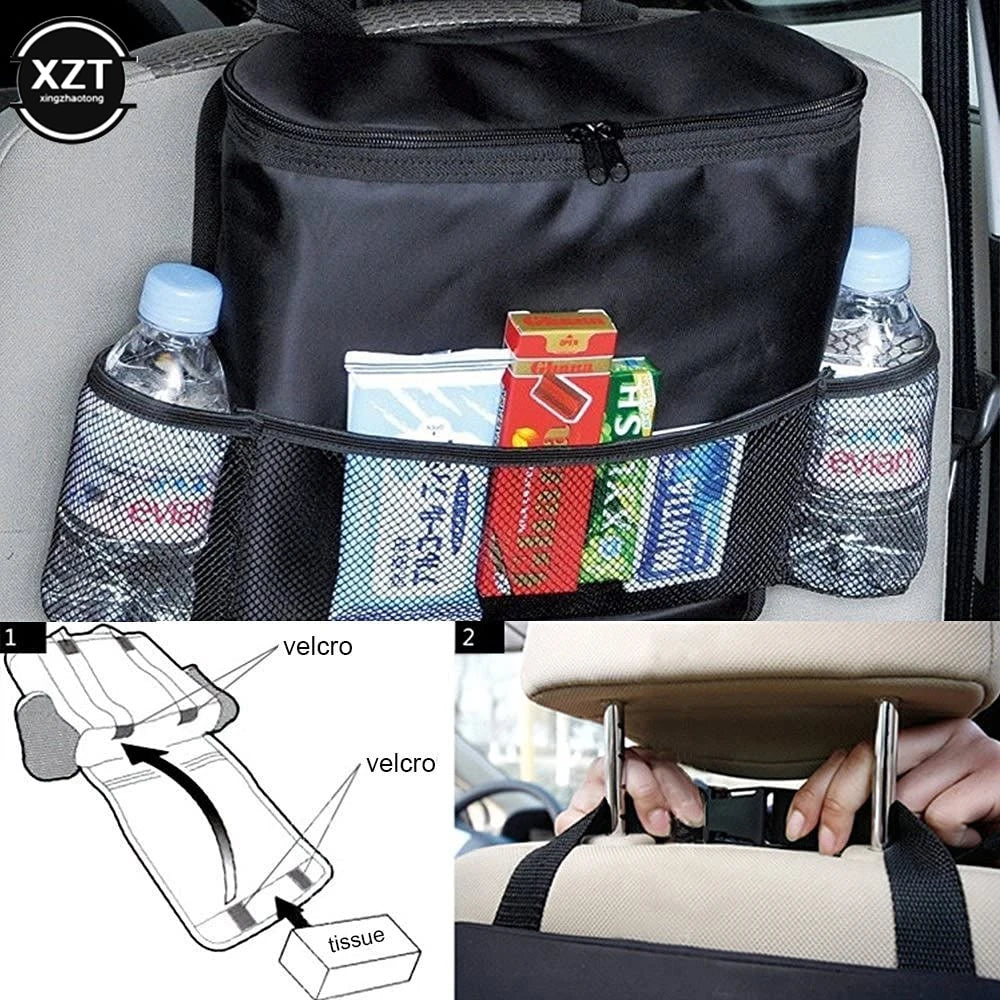 Nylon Car Seat Organizer Bag Vehicle Automobiles Holder Organizer Ice Cooler Multi-pocket Auto Car Accessories Car styling