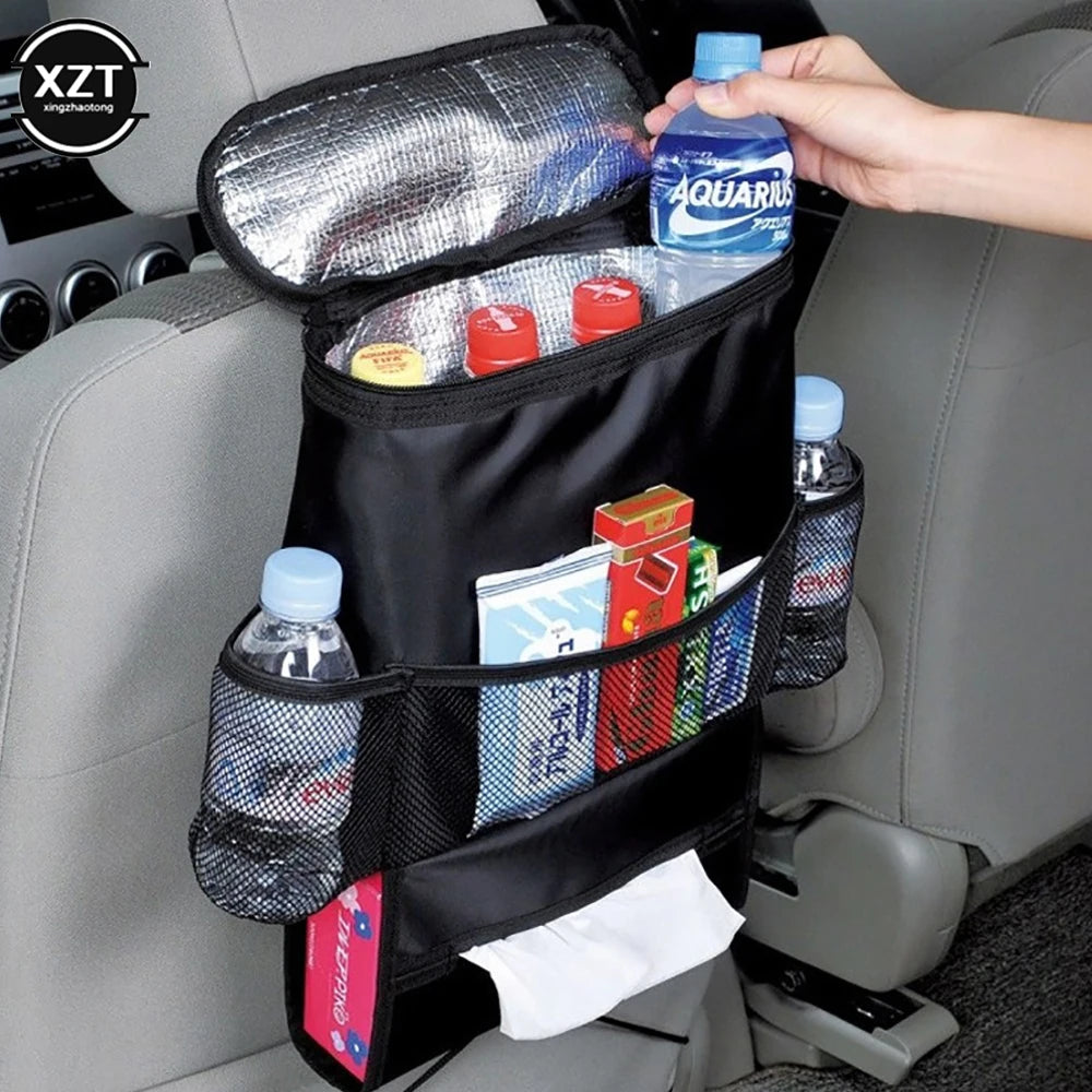 Nylon Car Seat Organizer Bag Vehicle Automobiles Holder Organizer Ice Cooler Multi-pocket Auto Car Accessories Car styling