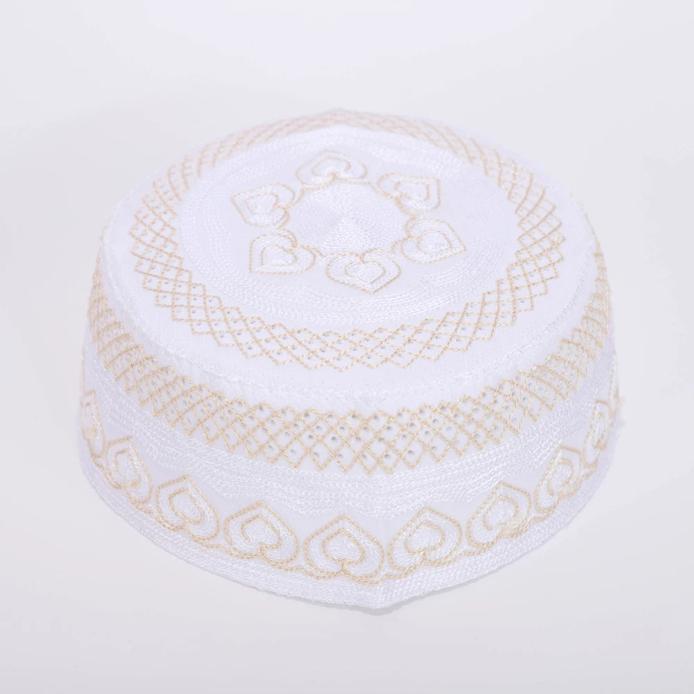 Business Men Yarmulke Classic Islamic Breathable Hats for Men Spring Autumn Multi-Color Muslim Hair Cover Yarmulke Party RIMAIRE