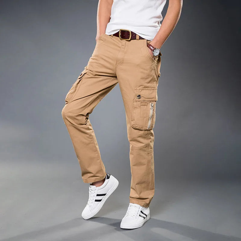Winter Fleece Warm Tactical Pants Zip Cotton Trousers Loose Army Green Cargo Pants Men Casual Plus Thicken Tooling Pants Size 40