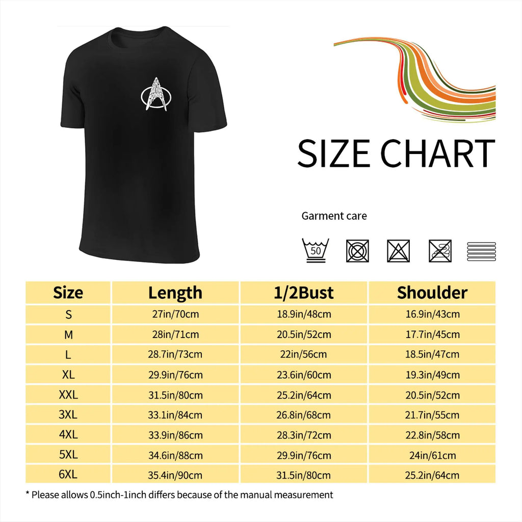 Stars Treks Movie T Shirts Men Women 100% Cotton Funny T-Shirt Round Collar U.S.S Enterprise Schematics Tee Clothes 2-sided Gift