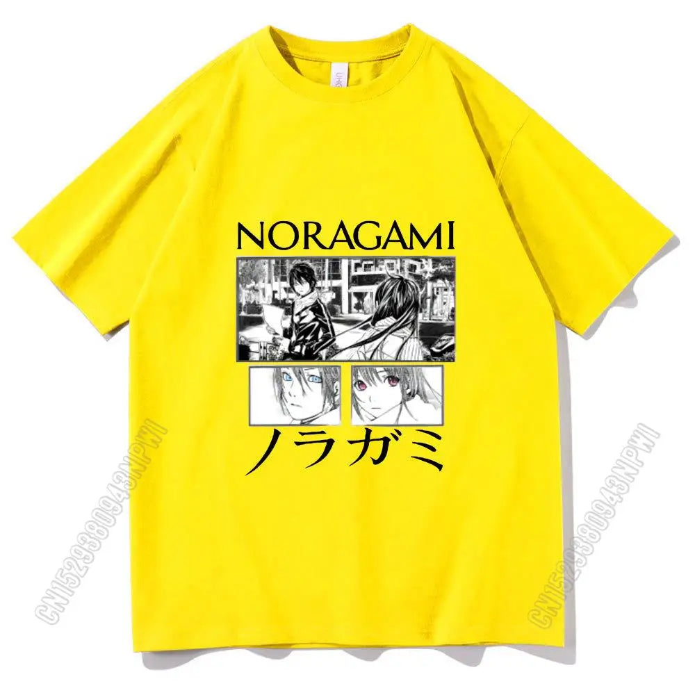 2024 Super Fire Japan Anmie Noragami Yato Tshirt Printing T Shirt Pure Cotton Men/Women Personality T-Shirt Boy Girl Tee Tops