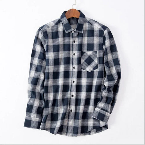 2026 New Men Flannel Plaid Shirt Soft Comfort Slim Fit Styles Brand For Man Cotton Spring Autumn Casual Long Sleeve Shirts