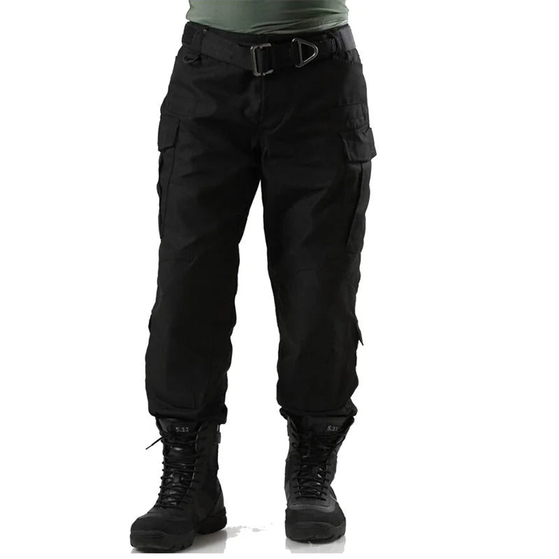 Men's Camouflage Tactical Pants Multi-Pockets Digital Camo SWAT Cargo Pants Male Autumn Army Long Trousers