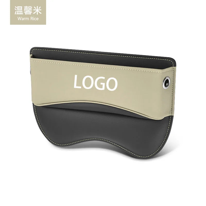 Car Seat Organizer Crevice Storage Box  Leather Accessories for AUDI Q2 Q3 Q5 Q7 Q8  Car  Accessories