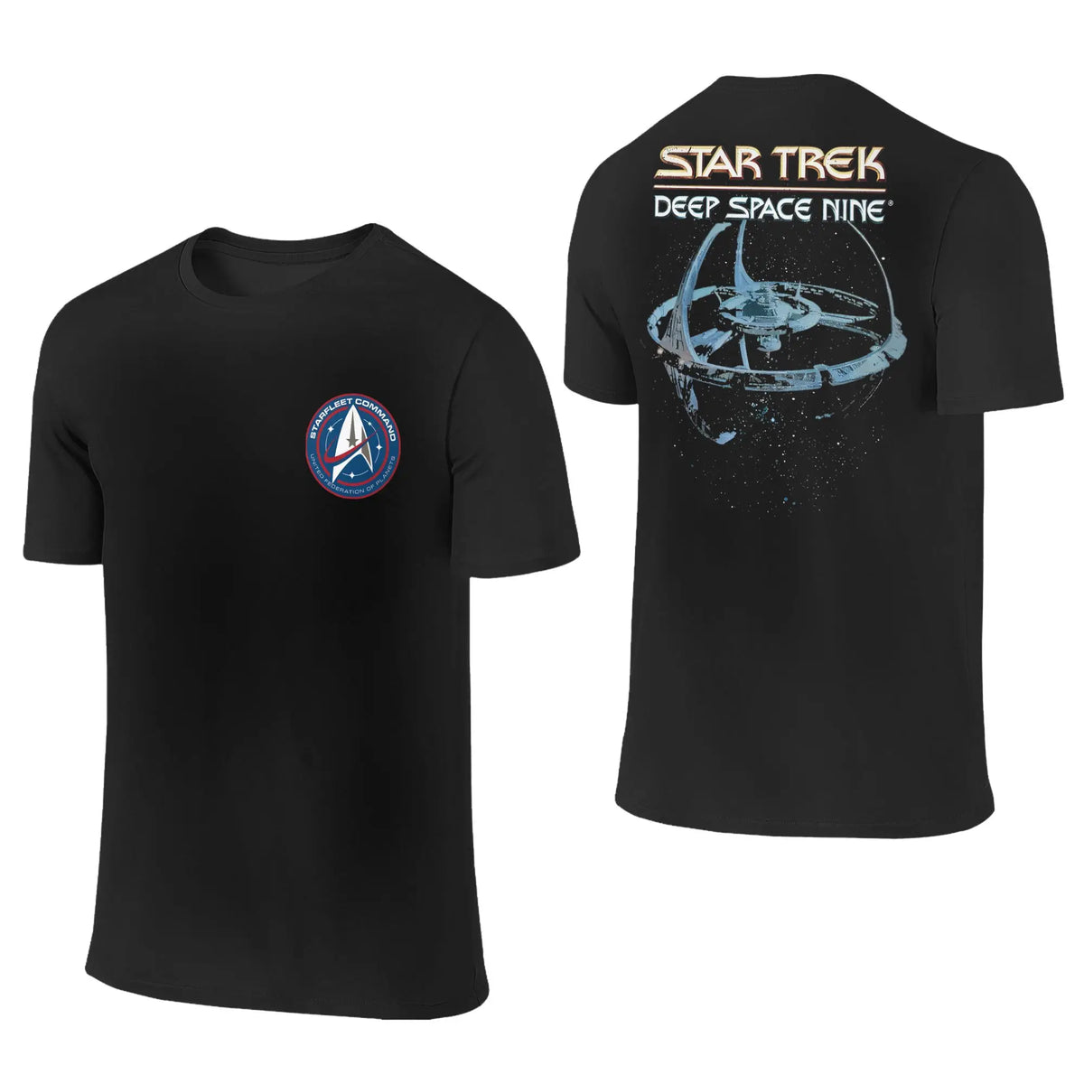 Stars Treks Movie T Shirts Men Women 100% Cotton Funny T-Shirt Round Collar U.S.S Enterprise Schematics Tee Clothes 2-sided Gift