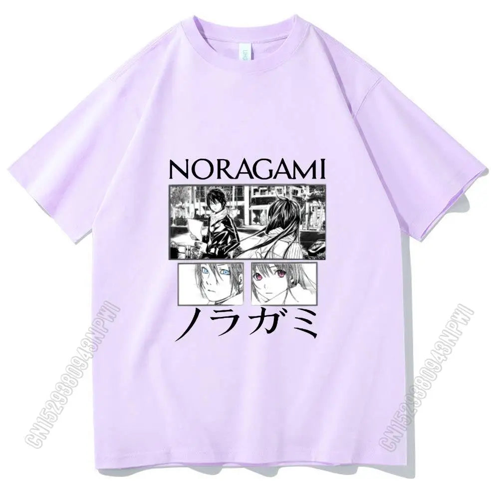 2024 Super Fire Japan Anmie Noragami Yato Tshirt Printing T Shirt Pure Cotton Men/Women Personality T-Shirt Boy Girl Tee Tops