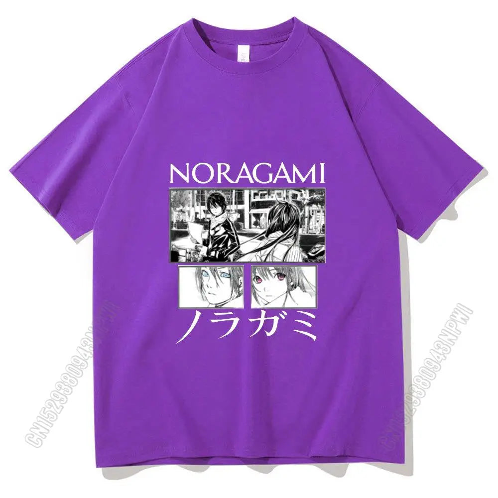 2024 Super Fire Japan Anmie Noragami Yato Tshirt Printing T Shirt Pure Cotton Men/Women Personality T-Shirt Boy Girl Tee Tops