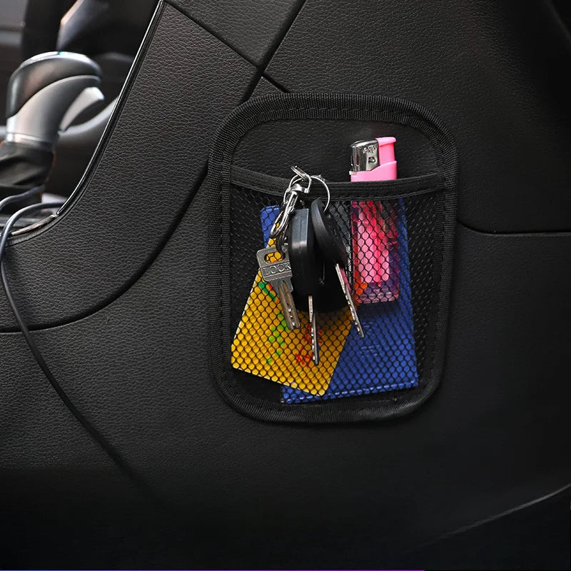 Car Seat Organizer Auto Seat Side Storage Hanging Bag Multi-Pocket Drink Holder Mesh Pocket Car Styling Organizer Phone Holder