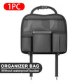 SEAMETAL Car Seat Organizer Multifunctional Leather Car Back Multi Pocket Storage Bag with Trash Can for Car Accessories