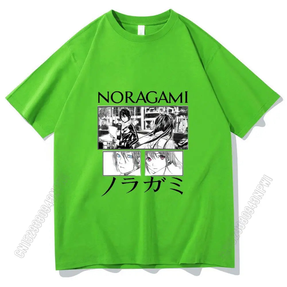 2024 Super Fire Japan Anmie Noragami Yato Tshirt Printing T Shirt Pure Cotton Men/Women Personality T-Shirt Boy Girl Tee Tops