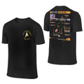 Stars Treks Movie T Shirts Men Women 100% Cotton Funny T-Shirt Round Collar U.S.S Enterprise Schematics Tee Clothes 2-sided Gift