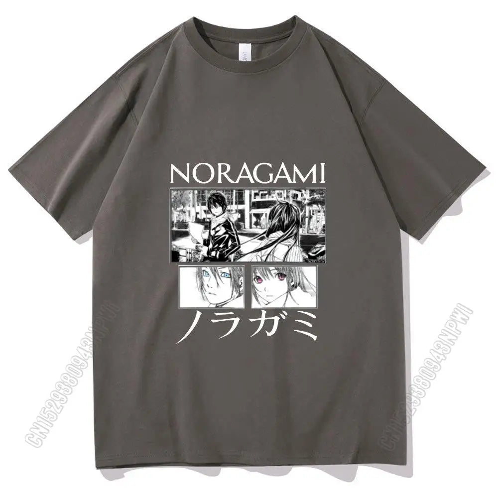 2024 Super Fire Japan Anmie Noragami Yato Tshirt Printing T Shirt Pure Cotton Men/Women Personality T-Shirt Boy Girl Tee Tops