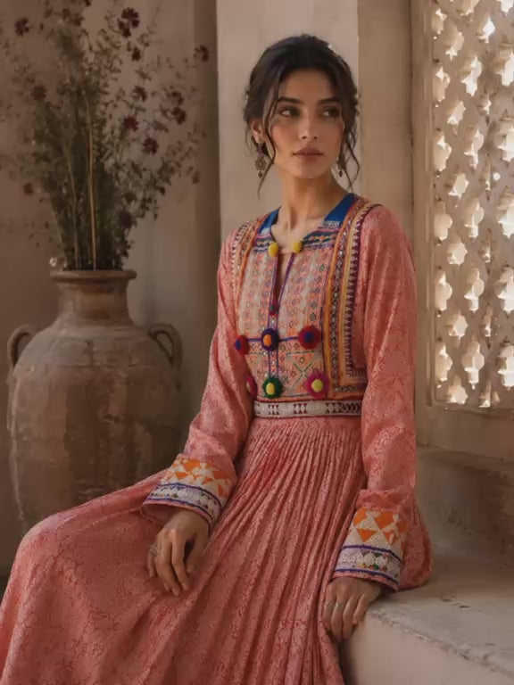Gulnaar Heritage Gown (Gulnaar means “pomegranate blossom”)